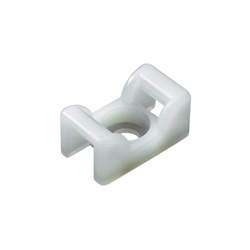 Supporto fix a vite 25x14,5 mm naturale per fissaggio cavi industriale resistente vibrazioni