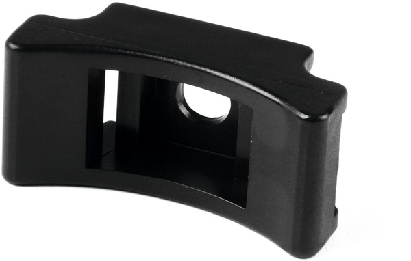 Supporto fissaggio a vite 40x19 mm forma ricurva per cavi pesanti uso industriale