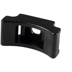 Supporto fissaggio a vite 40x19 mm forma ricurva per cavi pesanti uso industriale
