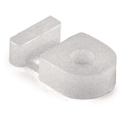 Supporto fissaggio a vite 20.5x12.5 mm per telecomunicazioni e quadri elettrici, installazione spazi ristretti, alta resistenza vibrazioni