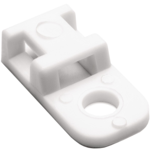 Supporto fissaggio a vite bianco CTAM1 design 4 vie per cablaggio armadi telecomunicazioni
