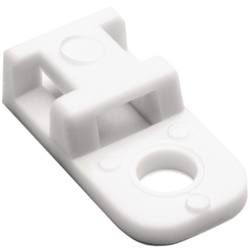 Supporto fissaggio a vite bianco CTAM1 design 4 vie per cablaggio armadi telecomunicazioni