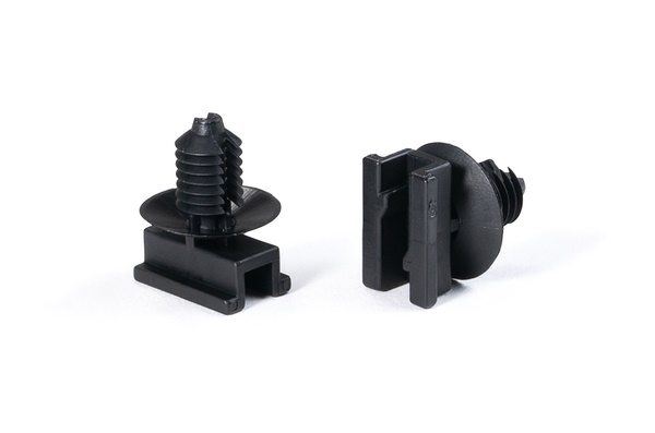 Clip connessione fori tondi FT6LG sistema antirotazione per elettronica automotive