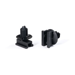 Clip connessione fori tondi FT6LG sistema antirotazione per elettronica automotive