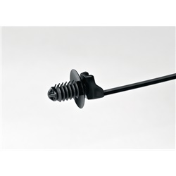 Fascetta fissaggio a pino T50SOSFT6LGE con disco antivibrazione per cablaggi automotive e industrie diverse