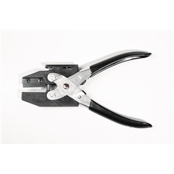 Utensile tranciatura porta etichette Helafix HCT1 fori fissaggio HCR09 HCR12 uso fascette T18