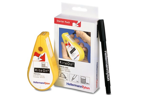 Etichetta autolaminante kit SPRO200 per identificazione cavi diametro 6-12 mm manutenzione riparazione portatile