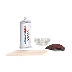 Adesivo bicomponente epossidico V9500 kit resistente solventi e alte temperature per cablaggi militari