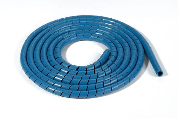 Spirale rilevabile 30m blu ø9mm acciaio inox protezione cavi tubi industria alimentare