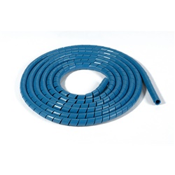 Spirale rilevabile 30m blu ø9mm acciaio inox protezione cavi tubi industria alimentare