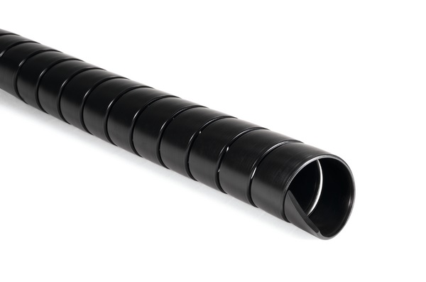 Spirale protezione cavi PP ø25 mm nero 1 metro alta resistenza abrasione industria