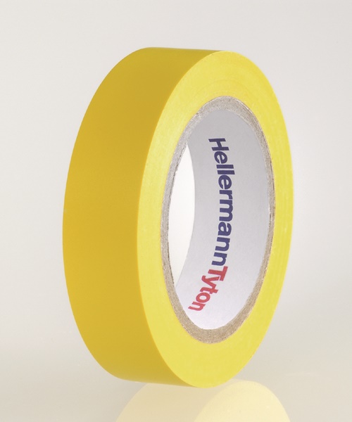 Nastro PVC isolante flessibile 15x10 mm giallo per cablaggi elettrici fino 1kV uso interno ed esterno