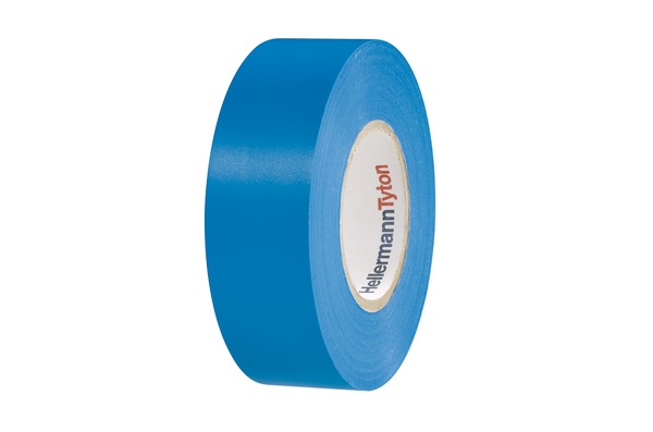 Nastro PVC isolamento elettrico flessibile 25x25 mm blu uso interno ed esterno fino 1kV