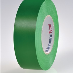 Nastro PVC isolante flessibile 19x20 mm verde per cablaggi elettrici fino 1kV uso interno esterno