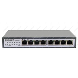 Switch 8 giga x 10/100/100 dont 7 portE PoE, 110 W