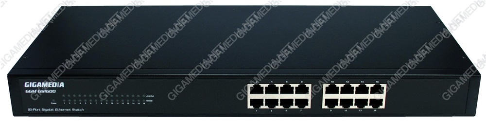 Switch 16 porte RJ45 10/100/1000 Mbps (rackable 19)