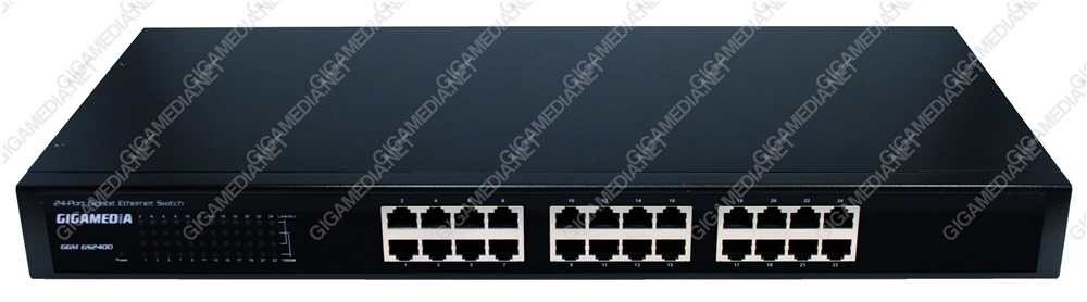 Switch 24 porte RJ45 10/100/1000 Mbps (rackable 19)