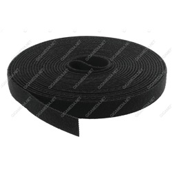 ROTOLO FASCETTA VELCRO NERO 5MX13MM