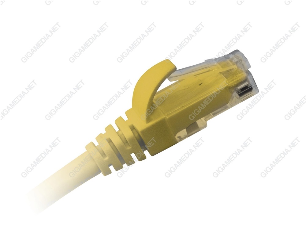 Patch cord CAT6 U/UTP 0.5 metri Giallo PVC