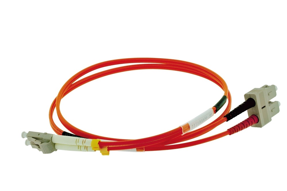 Patch cord ottica DUPLEX OM2 50/125 µm - SC/SC - 5 m Arancione