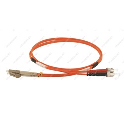 Patch cord ottica DUPLEX OM2 50/125 µm - LC/ST - 1 m Arancione