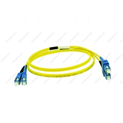 Patch cord ottica DUPLEX OS2 9/125 µm - SC/SC - 1 m Giallo