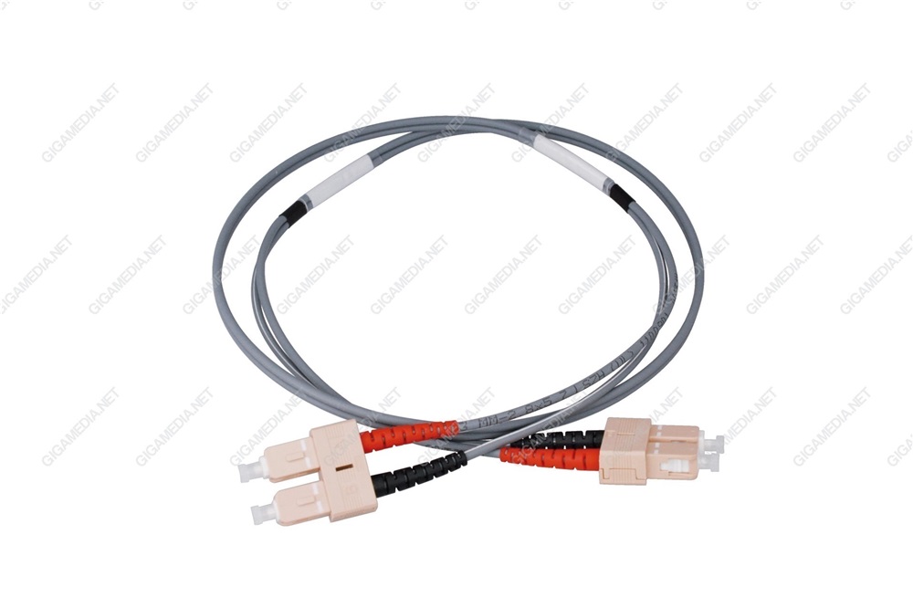 Patch cord ottica DUPLEX OM3 50/125 µm - SC/SC - 1 m Giallo