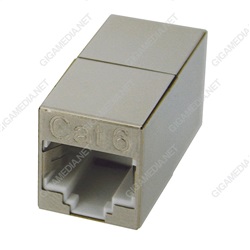 Mini giunto CAT6 RJ45 Femmina/Femmina schermato, STP