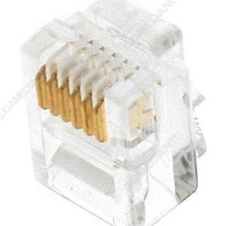 Lotto di 10 plug RJ11 per cavo flex 6/6 CAT3