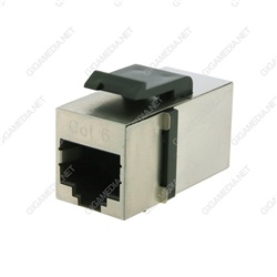 Giunto keystone CAT6 RJ45 Femmina/Femmina schermato, STP