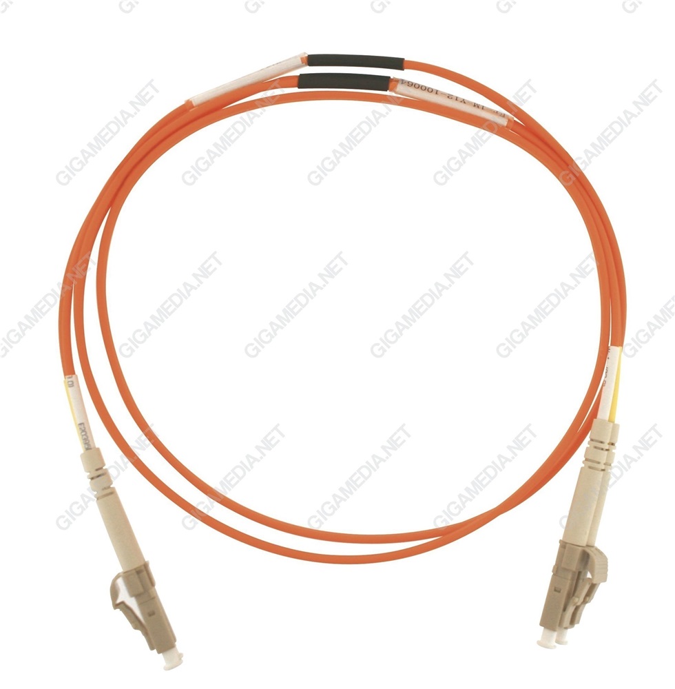 Patch cord ottica DUPLEX OM2 50/125 µm - LC/LC - 1 m Arancione