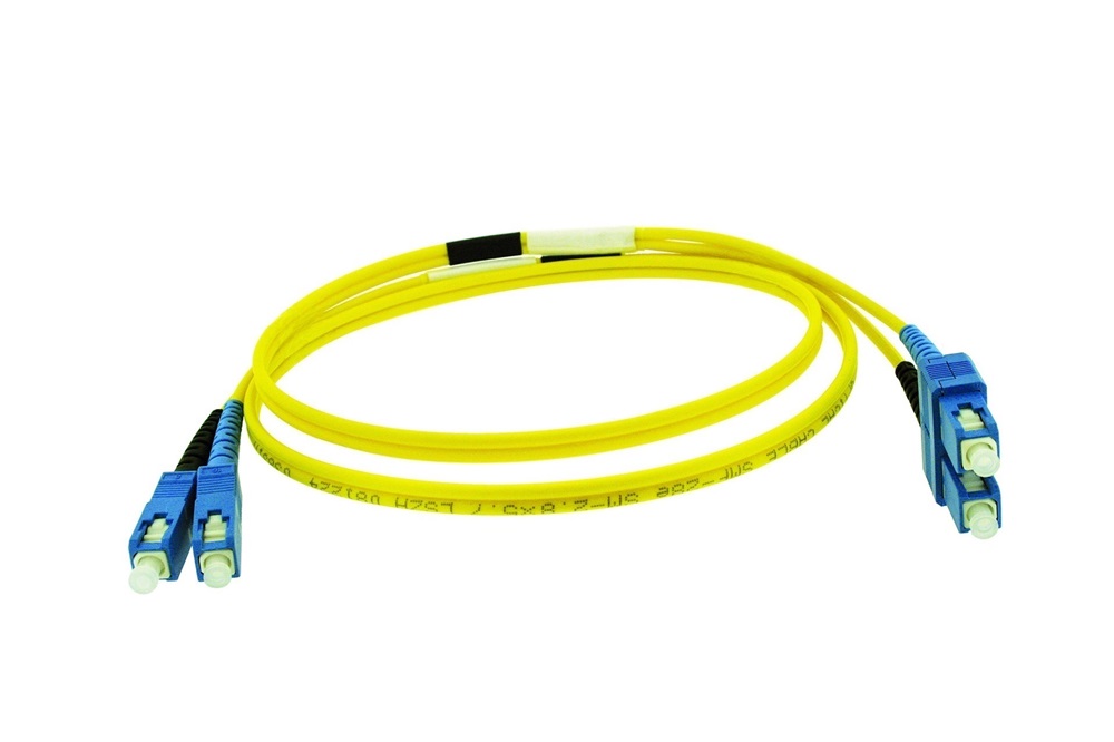 Patch cord ottica DUPLEX OS2 9/125 µm - SC/SC - 3 m Giallo