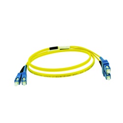 Patch cord ottica DUPLEX OS2 9/125 µm - SC/SC - 3 m Giallo