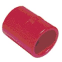 Manicotto FE-FE di giunzione tubo/tubo, in ABS, di colore rosso