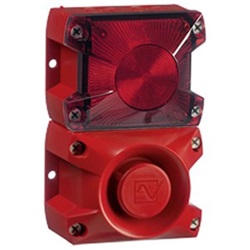 SEGNALATORE OTTICO/ACUSTICO IP66 - EN54-3/23 - 100DB