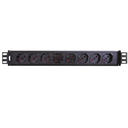 Canala Rack 8 Prese Shuko Distribuzione Energetica Compatta e Modulabile Uso Domestico e Professionale