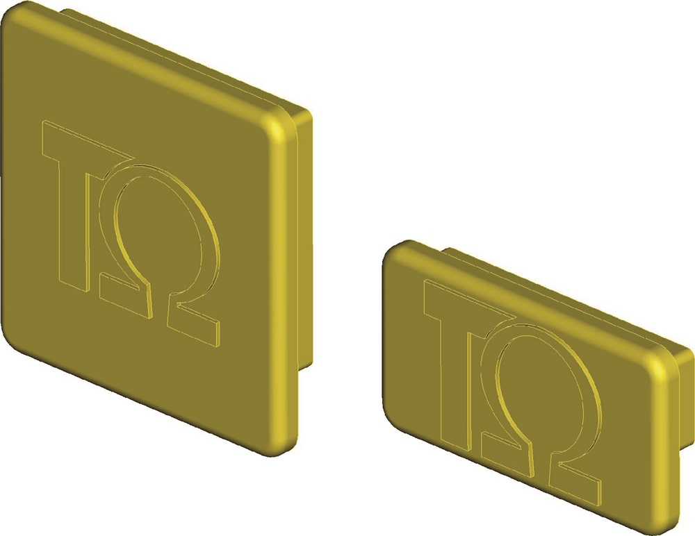 Tappo plastica chiusura profilo 41x21 mm protezione polvere umidità uso elettrico