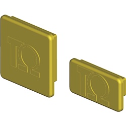 Tappo plastica chiusura profilo 41x21 mm protezione polvere umidità uso elettrico
