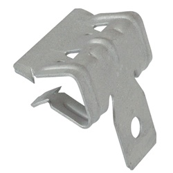 Clip acciaio armonico fissaggio travi 1,5-4 mm foro 6,3 mm per impianti elettrici