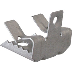 Clip in acciaio armonico base fissaggio per trave 15-20 mm uso elettrico