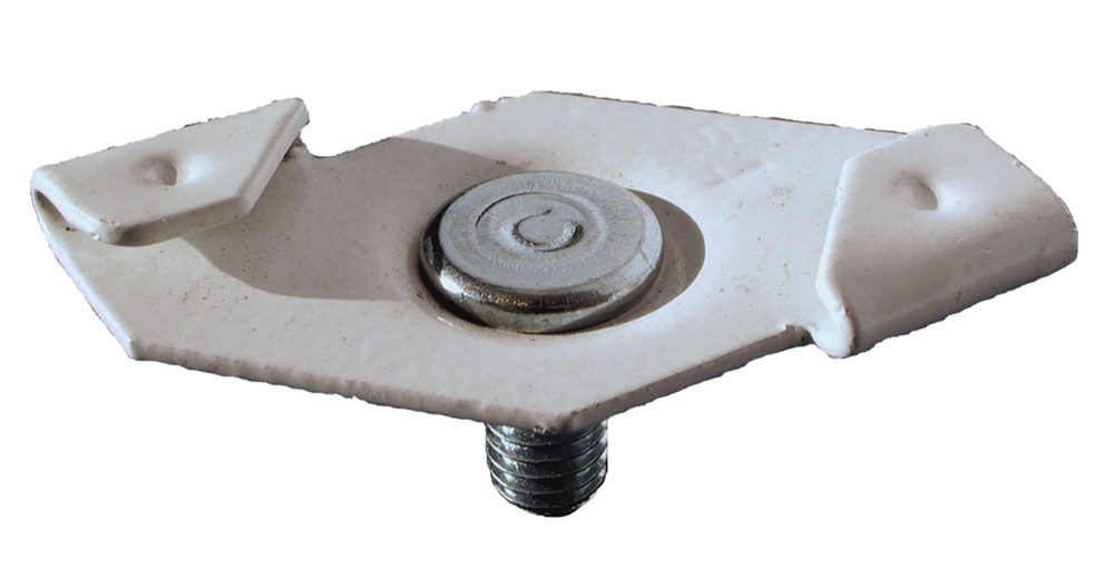 Clip a rombo zincata M6x16 per controsoffitti, acciaio resistente montaggio elettrico