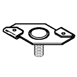 Clip ceiling vite M6x11 laccata acciaio resistente antiruggine per applicazioni elettriche
