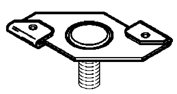 Clip ceiling M6x16 laccata acciaio antiruggine per fissaggi elettrici duraturi