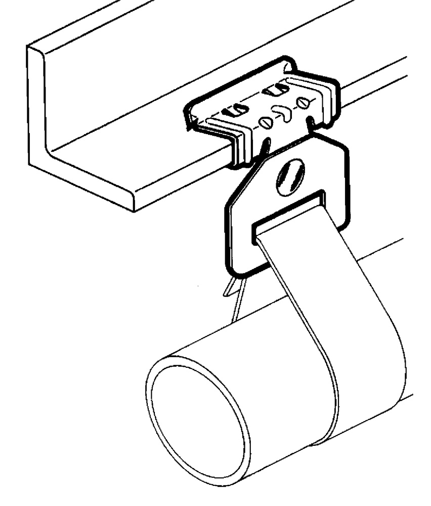 Clip Easy portabandella acciaio resistente spessore 4-10mm per travi, protezione anticorrosione, uso interno ed esterno, fissaggio cavi sicuro