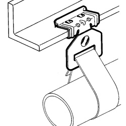 Clip Easy portabandella acciaio resistente spessore 4-10mm per travi, protezione anticorrosione, uso interno ed esterno, fissaggio cavi sicuro