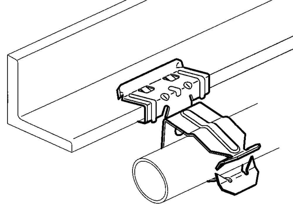 Clip Easy fix tubi 18-22 mm spessore 1,5-4 mm acciaio zincato antiruggine per installazioni elettriche