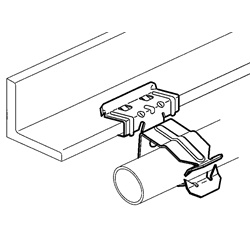 Clip Easy fix tubi 18-22 mm spessore 1,5-4 mm acciaio zincato antiruggine per installazioni elettriche