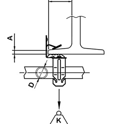 Clip Mega fix-pipe acciaio spessore 4-10mm fissaggio tubi 22-30mm uso industriale