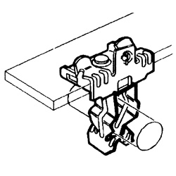 Clip Mega fissaggio tubi 22-30 mm acciaio resistente per impianti elettrici