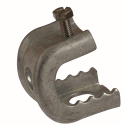 Morsetto acciaio per putrella <45mm filettatura M8 uso industriale e commerciale